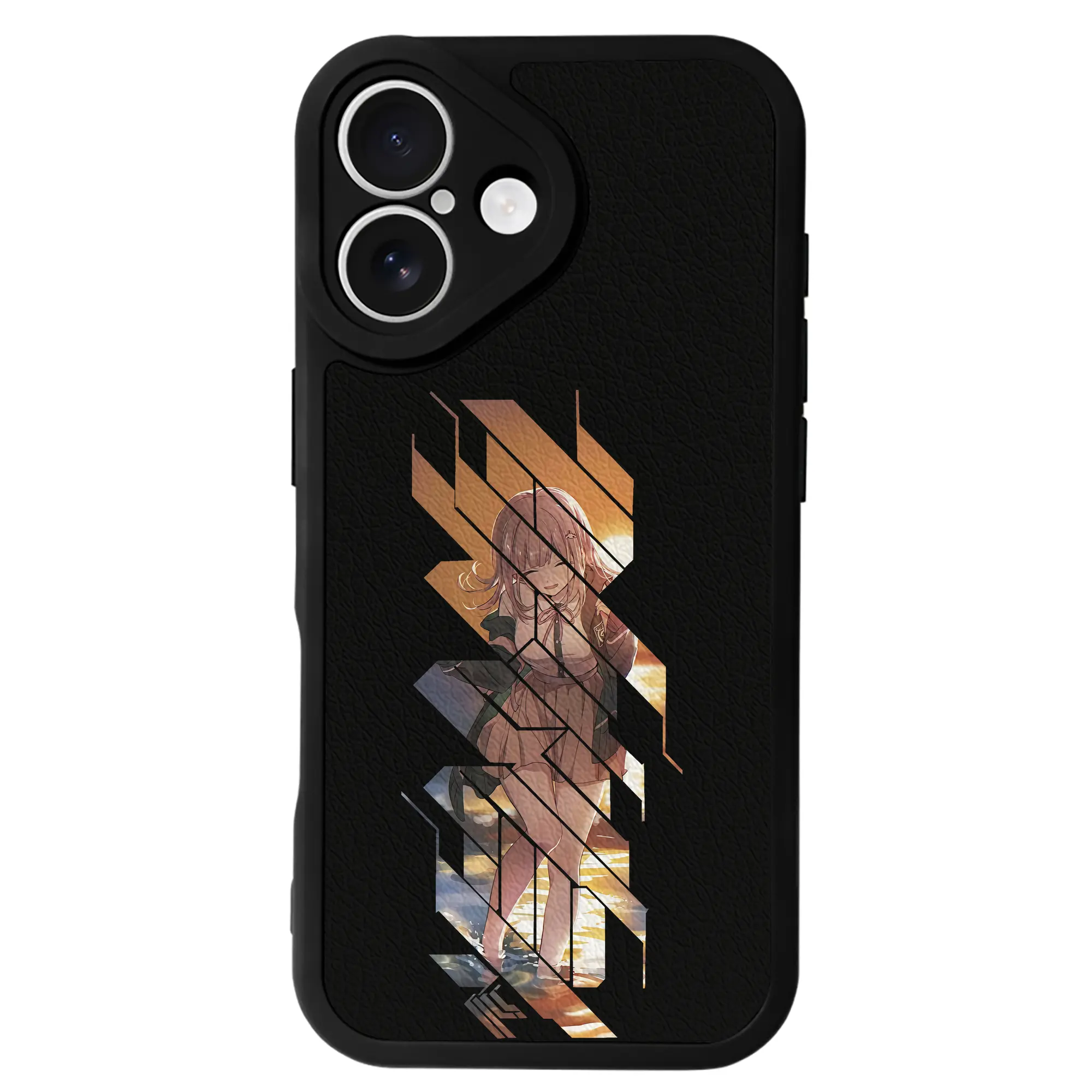 ダンガンロンパ グッズ,七海千秋 - IPhone 16シリーズ対応 ・ シリコンスマホケース ・ レザー調 ・ 高精度フィット ・ 耐衝撃 ・ ワイヤレス充電対応 ・ 精密カット